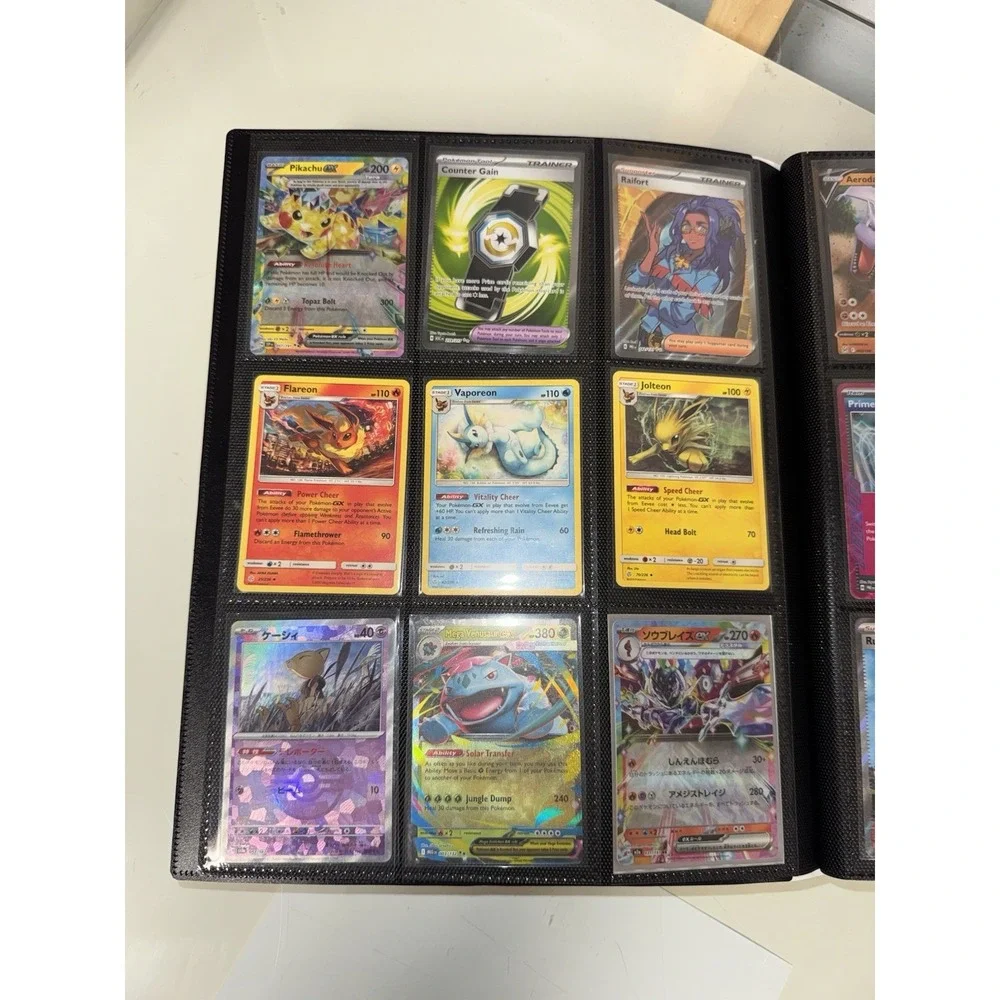 Pokemon Binder Collection Full arts, promos, cosmos ALL NM 144 Cards Eevee lover